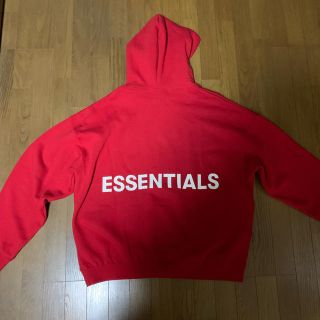 フィアオブゴッド(FEAR OF GOD)のfear of god  essentials  プルオーバー XL RED(パーカー)