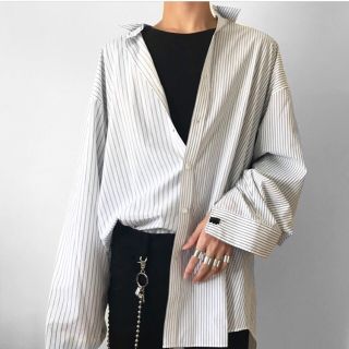 ドレスドアンドレスド(DRESSEDUNDRESSED)のdressedundressed - XXL PINSTRIPE SHIRT (シャツ)