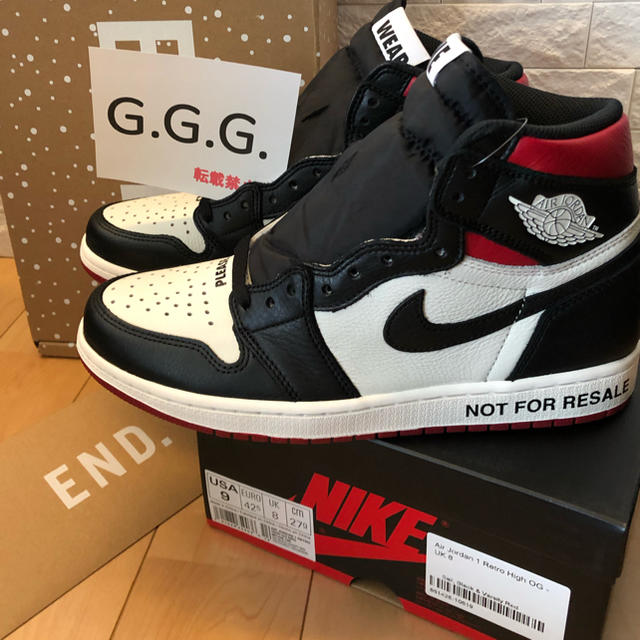 NIKE(ナイキ)の27.0 US9 AIR JORDAN 1 OG NOT FOR RESALE  メンズの靴/シューズ(スニーカー)の商品写真