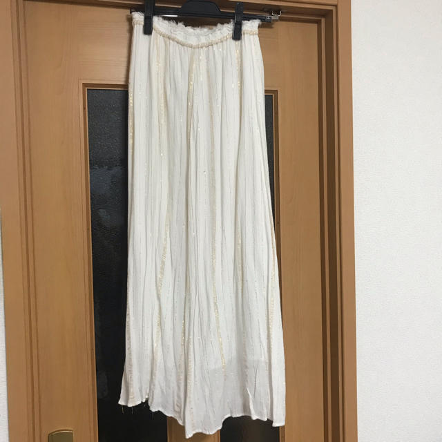 Ungrid(アングリッド)のungrid ロングスカート ストライプ ホワイト レディースのスカート(ロングスカート)の商品写真