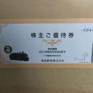 東武 株主優待券 2019年6月30日まで 抜き取りなし(その他)