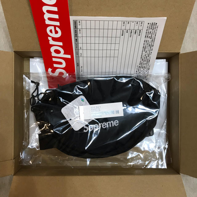 18FW Supreme Waist Bag Black 黒その他不明点はご質問ください