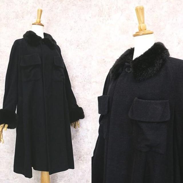 ISSEY MIYAKE - イッセイミヤケ製 ZUCCA ズッカ　襟,袖ファー◎フレアコート
