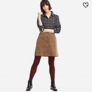 ユニクロ(UNIQLO)の【りー様専用】コーデュロイフロントボタンミニスカート(ミニスカート)