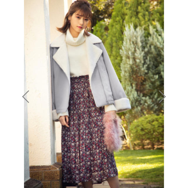 フラワーシフォンプリーツスカート レディースのスカート(ロングスカート)の商品写真