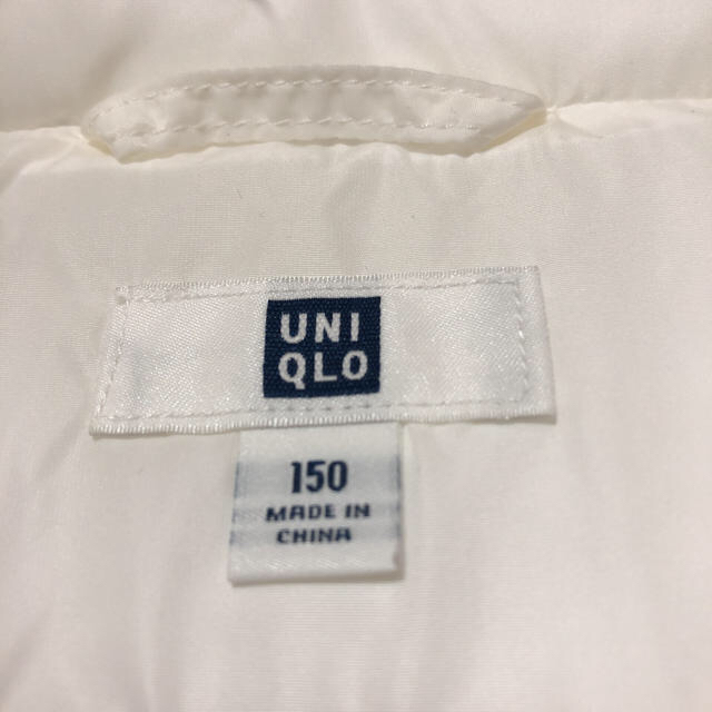 UNIQLO(ユニクロ)のUNIQLOダウン150cm キッズ/ベビー/マタニティのキッズ服女の子用(90cm~)(コート)の商品写真