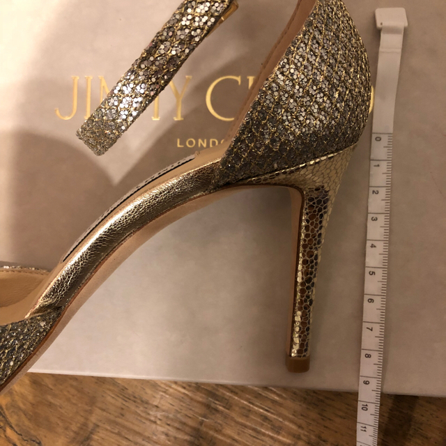 JIMMY CHOO(ジミーチュウ)のジミーチュウ グリッターパンプス ブライダルシューズ レディースの靴/シューズ(ハイヒール/パンプス)の商品写真