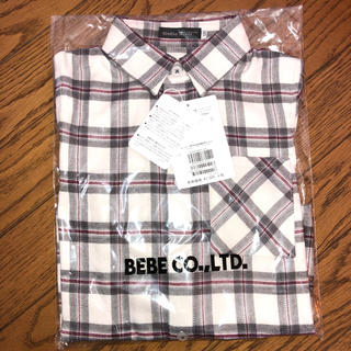 ベベ(BeBe)の【新品未使用】BeBe べべ ♡ チェックシャツ 120(ニット)