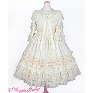 アンジェリックプリティー(Angelic Pretty)の【agelic pretty 】Viorettaワンピース ヘッドドレス セット(ひざ丈ワンピース)