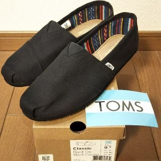 トムズ(TOMS)の☆ 新品 トムズ 9.5 ブラック スリッポン ☆(スリッポン/モカシン)