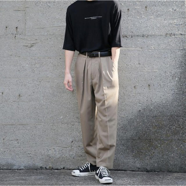 ESSAY WIDE TAPERED SLACKS[P-1/A]