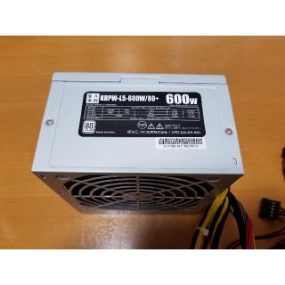 KRPW-L5-600W/80+ PC電源 箱なし(PCパーツ)