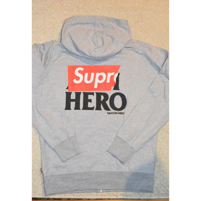 パーカーSUPREME × ANTI HERO ZIP UP HOODED 14SS