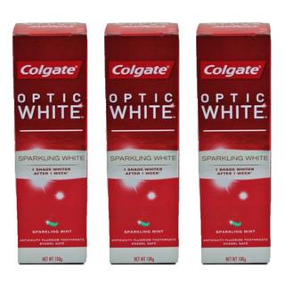 Colgate Optic White 歯磨き粉 100g 3個セット(歯磨き粉)