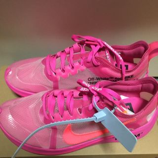 ナイキ(NIKE)のNIKE ZOOM FLY OFF-WHITE PINK 26.5 ナイキ (スニーカー)