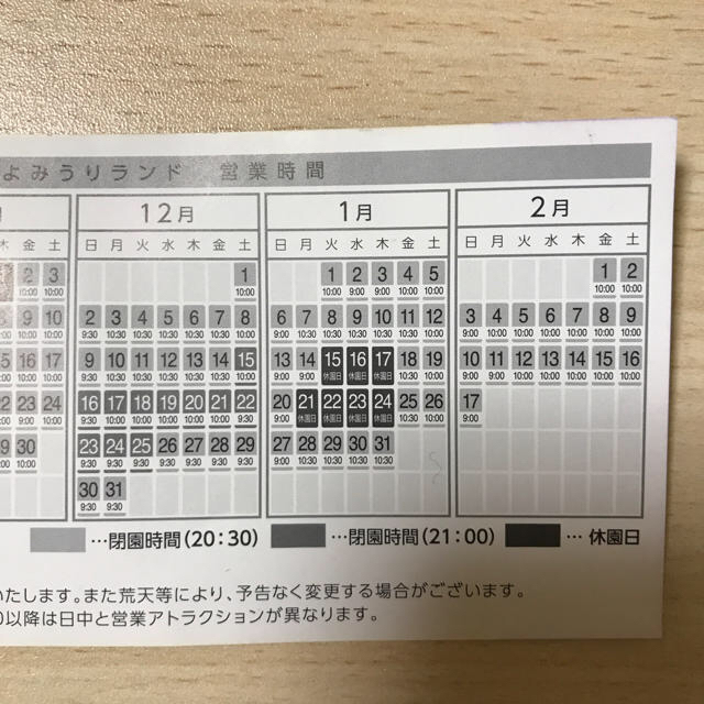 よみうりランド チケットの優待券/割引券(その他)の商品写真