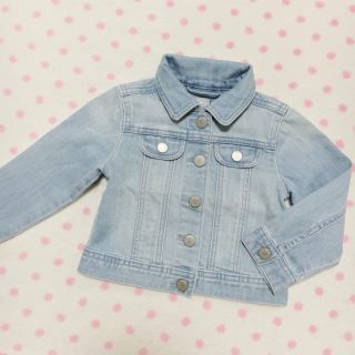 ベビーギャップ(babyGAP)のbaby Gap♡お洒落コーデ◎女の子♡色落ち加工♡デニムジャケット♡95(ジャケット/上着)