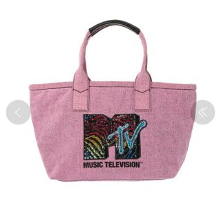 新品 MARC JACOBS スパンコール デニムトートバッグ リゾート MTV