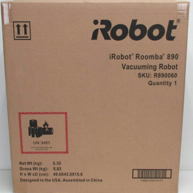 iRobot(アイロボット)の新品  未開封  ロボット掃除機 ルンバ890 アイロボット  スマホ/家電/カメラの生活家電(掃除機)の商品写真