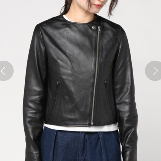 タグ付 MOUSSY NO COLLAR LEATHER JK レザージャケット - ライダース ...