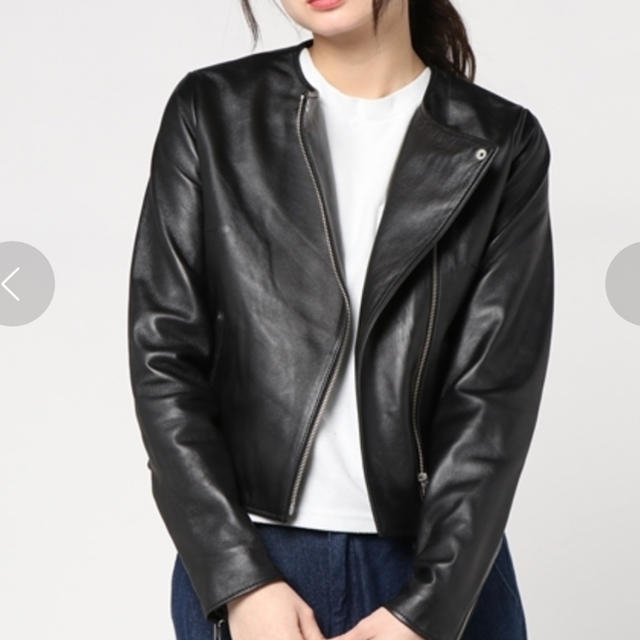 moussy - タグ付 MOUSSY NO COLLAR LEATHER JK レザージャケットの通販 by LULU’SHOP｜マウジーならラクマ