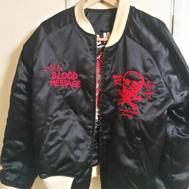 BLOOD MESSAGE - スカジャンの通販 by ボルサリーノ's shop BLOOD MESSAGE - スカジャンの通販 by ボルサリーノ's shop