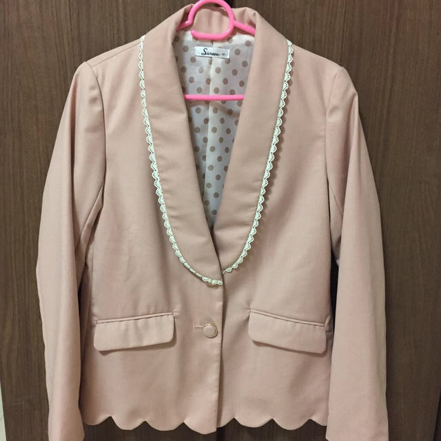 ピンク♡ジャケット レディースのジャケット/アウター(テーラードジャケット)の商品写真