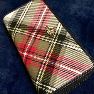 ヴィヴィアンウエストウッド(Vivienne Westwood)のヴィヴィアンウエストウッド/ ダービーチェック ラウンドジップ長財布(財布)