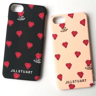 ジルスチュアート(JILLSTUART)のジルスチュアートロゴ入り ダイヤハートが可愛い♡  iPhoneケース(iPhoneケース)