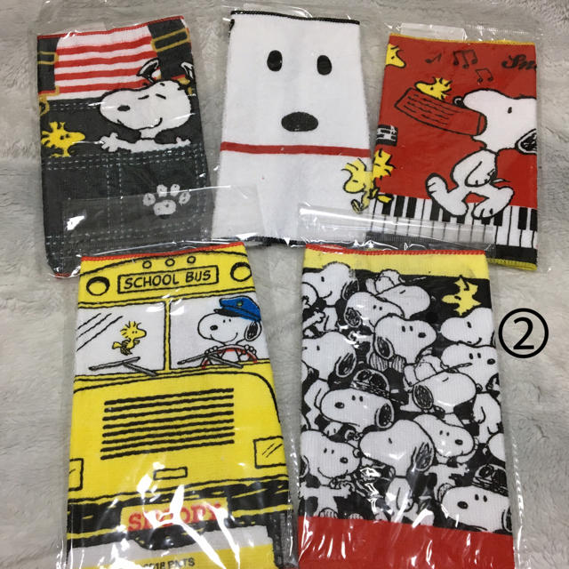 SNOOPY(スヌーピー)の新品＊スヌーピー   ループタオル ミニタオル セット② エンタメ/ホビーのアニメグッズ(タオル)の商品写真