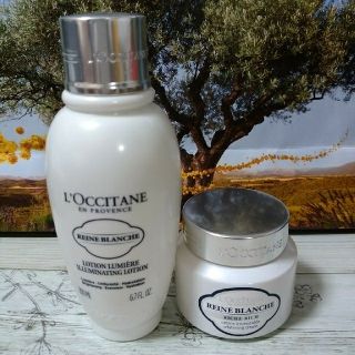 ロクシタン(L'OCCITANE)のレーヌブランシュ　セット(拭き取り化粧水＆クリーム)(化粧水/ローション)