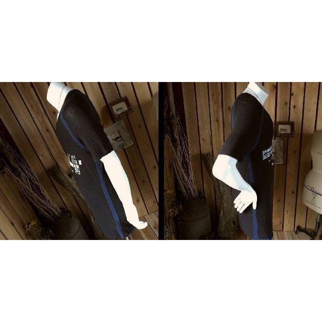 DIESEL(ディーゼル)のDIESELディーゼル*リネン麻混半袖VネックＴシャツ*メンズL*黒ブラック メンズのトップス(Tシャツ/カットソー(半袖/袖なし))の商品写真