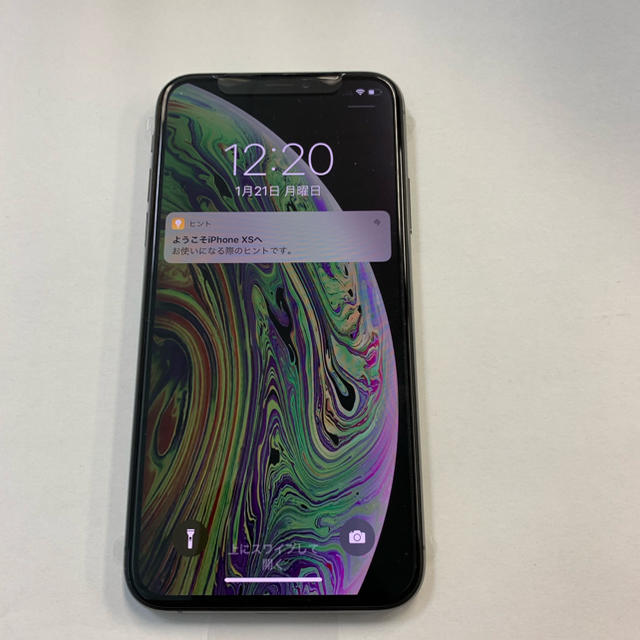 iPhone xs 64GB スペースグレー simロック解除済