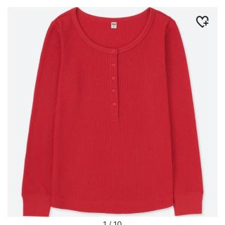 ユニクロ(UNIQLO)のUNIQLO ワッフルヘンリーネックT(Tシャツ(長袖/七分))