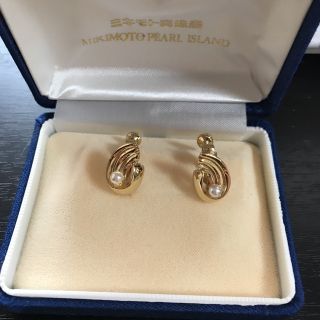 ミキモト(MIKIMOTO)のピンク系でとても綺麗！ミキモト ベビーパール イヤリング(イヤリング)