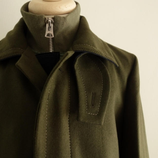 予約受付中】 18aw men sacai - sacai Melton サイズ2 KHAKI Coat ...