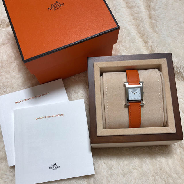 レディース【美品】HERMES HウォッチPM 正規品