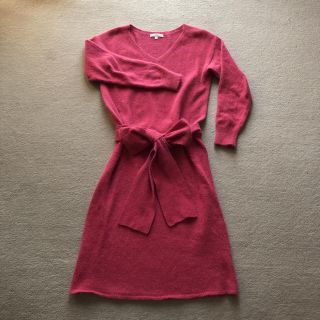 プロポーションボディドレッシング(PROPORTION BODY DRESSING)のPROPORTION BODY DRESSING  アンゴラ混ワンピース  美品(ひざ丈ワンピース)