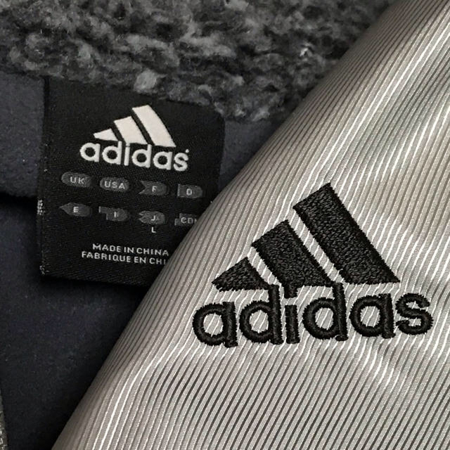 adidas(アディダス)の美品❣️アディダスadidas ベンチコート  L  シルバーカラー⭐️ スポーツ/アウトドアのスポーツ/アウトドア その他(その他)の商品写真