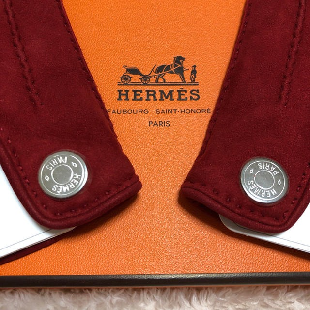 Hermes(エルメス)のHERMES ラムレザー手袋 正規品 レディースのファッション小物(手袋)の商品写真