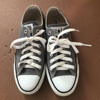 コンバース(CONVERSE)の値下げ！コンバース グレー ローカット 24cm(スニーカー)