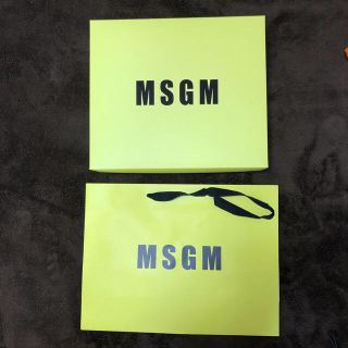 エムエスジイエム(MSGM)の【美品】MSGM 空箱 ショップ袋(ショップ袋)