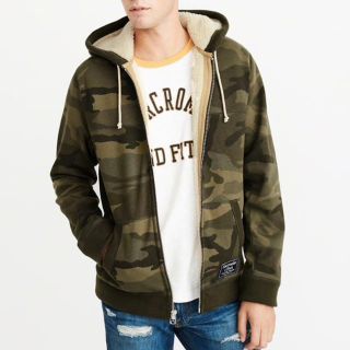 アバクロンビーアンドフィッチ(Abercrombie&Fitch)の【正規品】アバクロ A&F シェルパラインド フーディー S(パーカー)