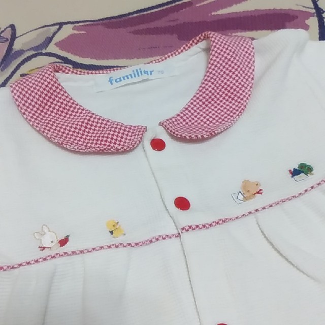 familiar(ファミリア)のファミリアのロンパース70㎝ キッズ/ベビー/マタニティのベビー服(~85cm)(ロンパース)の商品写真