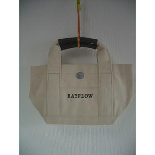 ベイフロー(BAYFLOW)の新品BAYFLOW ベイフロー コンチョロゴトートS 帆布 アイボリー(トートバッグ)