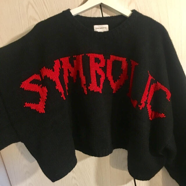 RAF SIMONS(ラフシモンズ)のSALVETTI BLACK 'SYMBOLIC' JUMPER ニット L メンズのトップス(ニット/セーター)の商品写真