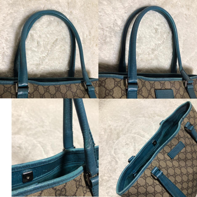 Gucci(グッチ)の《GUCCI グッチ》GGプラス★トートバッグ★PVC×レザー★ レディースのバッグ(トートバッグ)の商品写真