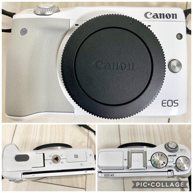 Canon(キヤノン)の【Canon】ミラーレス一眼カメラ EOS M3 ホワイト スマホ/家電/カメラのカメラ(ミラーレス一眼)の商品写真