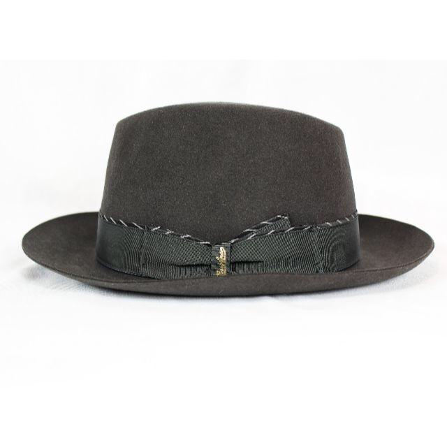 Borsalino(ボルサリーノ)の新品【 ボルサリーノ】 高級ビーバー フェルトハット 灰 57.5cm 専用箱付 メンズの帽子(ハット)の商品写真