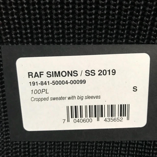 RAF SIMONS(ラフシモンズ)のraf simons 19ss ニット S メンズのトップス(ニット/セーター)の商品写真